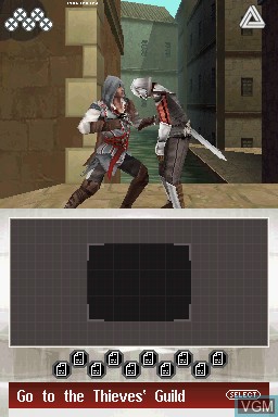 In-game screen of the game Assassin's Creed II - Discovery on Nintendo DS