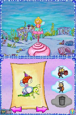 In-game screen of the game Prinzessin Lillifee - Meine Liebsten Freunde on Nintendo DS