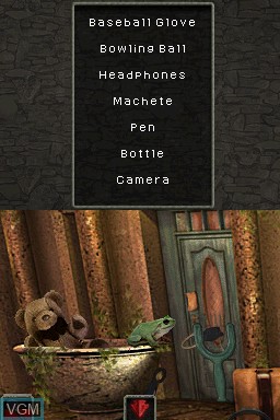In-game screen of the game Hidden Mysteries - Vampire Secrets on Nintendo DS