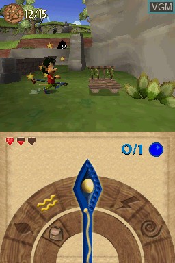 In-game screen of the game Hugo - Zauberei im Trollwald on Nintendo DS