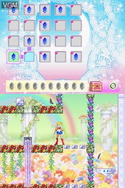 In-game screen of the game Sailor Moon - La Luna Splende on Nintendo DS