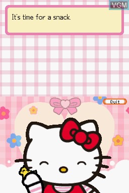 In-game screen of the game Loving Life with Hello Kitty & Friends on Nintendo DS