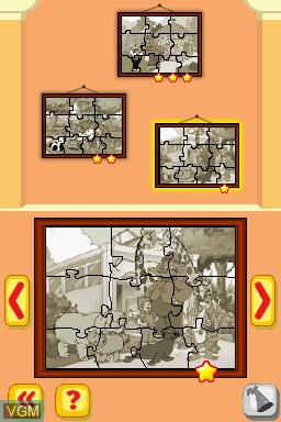 In-game screen of the game Benjamin Blumchen - Ein Tag im Zoo on Nintendo DS