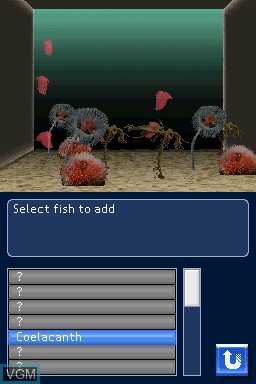 In-game screen of the game Deep Sea Aquarium By DS on Nintendo DS