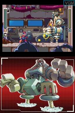 In-game screen of the game Mega Man Zero Collection on Nintendo DS
