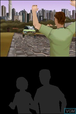 In-game screen of the game Pekin Express - La route de L'Himalaya on Nintendo DS