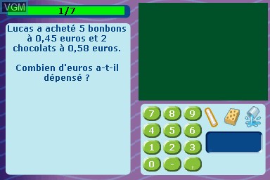 In-game screen of the game Tout Savoir 5e - L'Essentiel du Programme on Nintendo DS