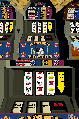 In-game screen of the game Vegas Casino on Nintendo DS