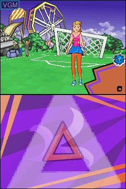 In-game screen of the game Imagine - Cheerleader on Nintendo DS