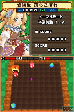 In-game screen of the game Hakokoro on Nintendo DSi