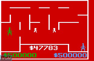 In-game screen of the game 12 - Take the Money and Run on Odyssey 2