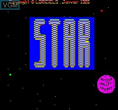 Title screen of the game Star on Tangerine Computer Systems Oric