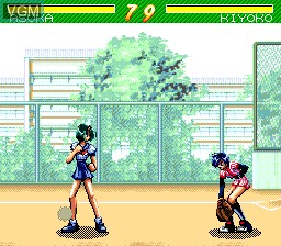 In-game screen of the game Asuka 120% Maxima Burning Fest on NEC PC Engine CD