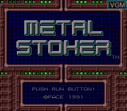 Title screen of the game Metal Stoker on NEC PC Engine