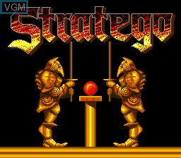 Title screen of the game Stratego on NEC PC Engine