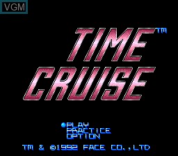 Title screen of the game Time Cruise on NEC PC Engine