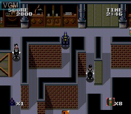 In-game screen of the game Batman on NEC PC Engine
