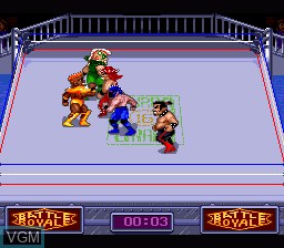 In-game screen of the game Battle Royale on NEC PC Engine