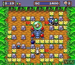In-game screen of the game Bomberman '94 on NEC PC Engine