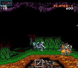 In-game screen of the game Dai Makai-Mura on NEC PC Engine