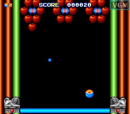 In-game screen of the game Drop Off on NEC PC Engine