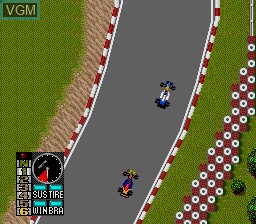 In-game screen of the game F1 Circus '91 on NEC PC Engine