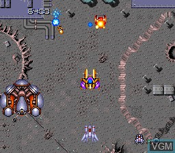 In-game screen of the game Final Blaster on NEC PC Engine