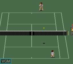 In-game screen of the game Final Match Tennis on NEC PC Engine
