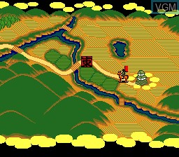 In-game screen of the game Sekigahara on NEC PC Engine