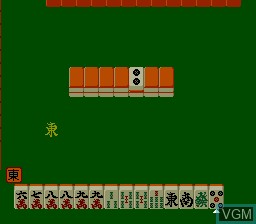 In-game screen of the game Sengoku Mahjong on NEC PC Engine