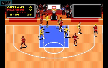 In-game screen of the game TV Sports Basketball on NEC PC Engine