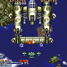 In-game screen of the game 1941 - Counter Attack on NEC PC Engine