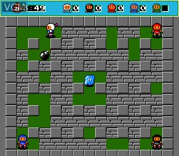 In-game screen of the game Bomberman - Users Battle on NEC PC Engine