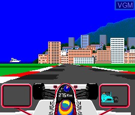 In-game screen of the game F-1 Pilot on NEC PC Engine