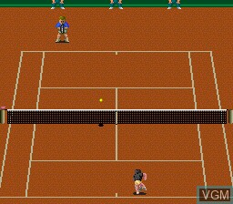 In-game screen of the game Final Match Tennis on NEC PC Engine