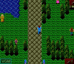 In-game screen of the game Jaseiken Necromancer on NEC PC Engine