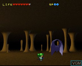 In-game screen of the game Ruruli Ra Rura on NEC PC-FX