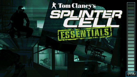 Title screen of the game Tom Clancy's Splinter Cell Essentials on Sony PSP