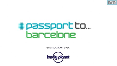 Title screen of the game Passport to Barcelona on Sony PSP