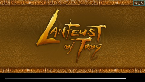 Title screen of the game Lanfeust of Troy on Sony PSP