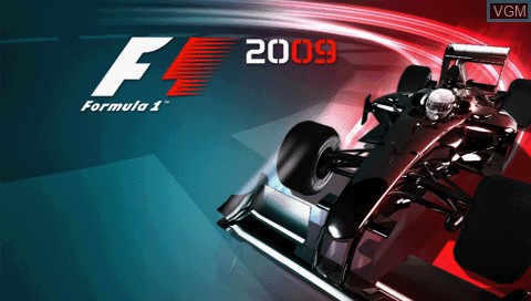 Title screen of the game F1 2009 on Sony PSP