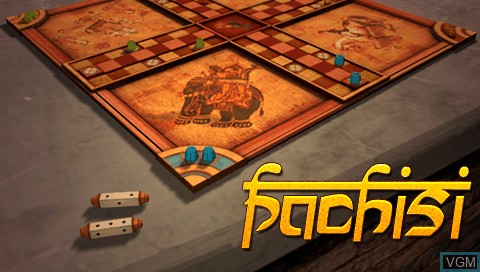 Title screen of the game Pachisi on Sony PSP