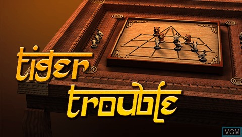 Title screen of the game Tiger Trouble on Sony PSP