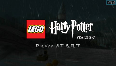 Title screen of the game LEGO Harry Potter - Years 5-7 on Sony PSP