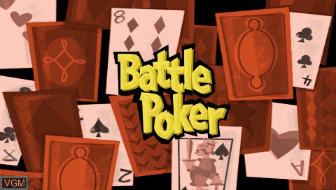 Title screen of the game Battle Poker on Sony PSP