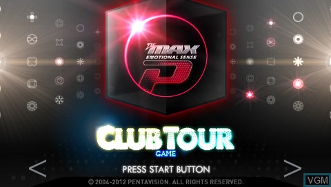 Title screen of the game DJ Max Portable - Black Square on Sony PSP