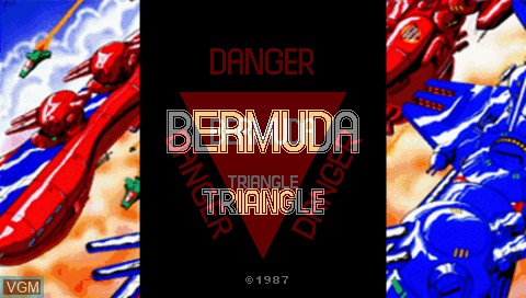 Title screen of the game Bermuda Triangle on Sony PSP