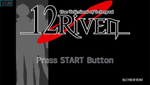 Title screen of the game 12Riven - The Psi-Climinal of Integral on Sony PSP