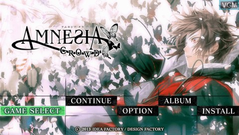 Title screen of the game Amnesia - Crowd on Sony PSP