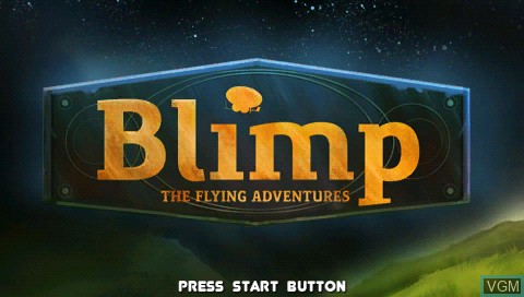 Title screen of the game Blimp - The Flying Adventures on Sony PSP